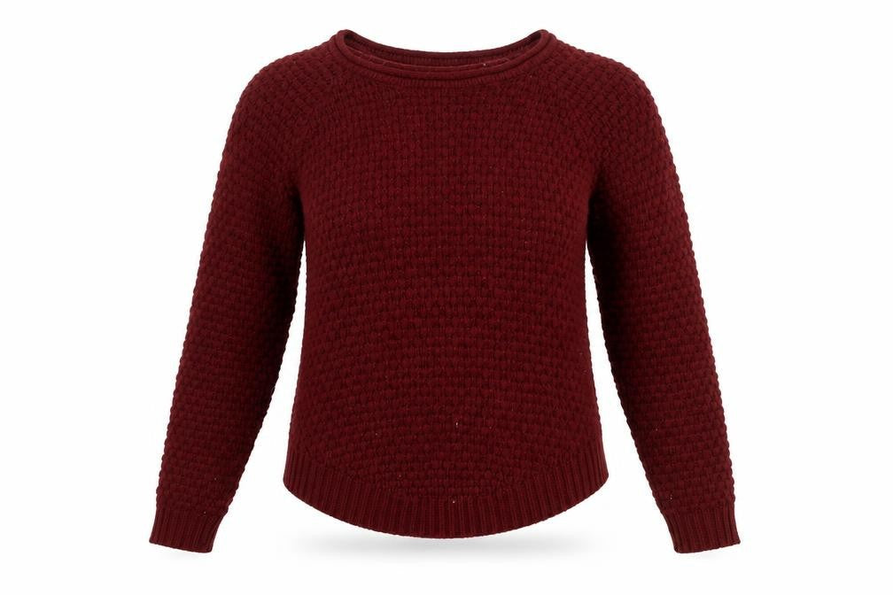 Vero Moda Women's Red Chunky Knit Crew Neck Jumper XS