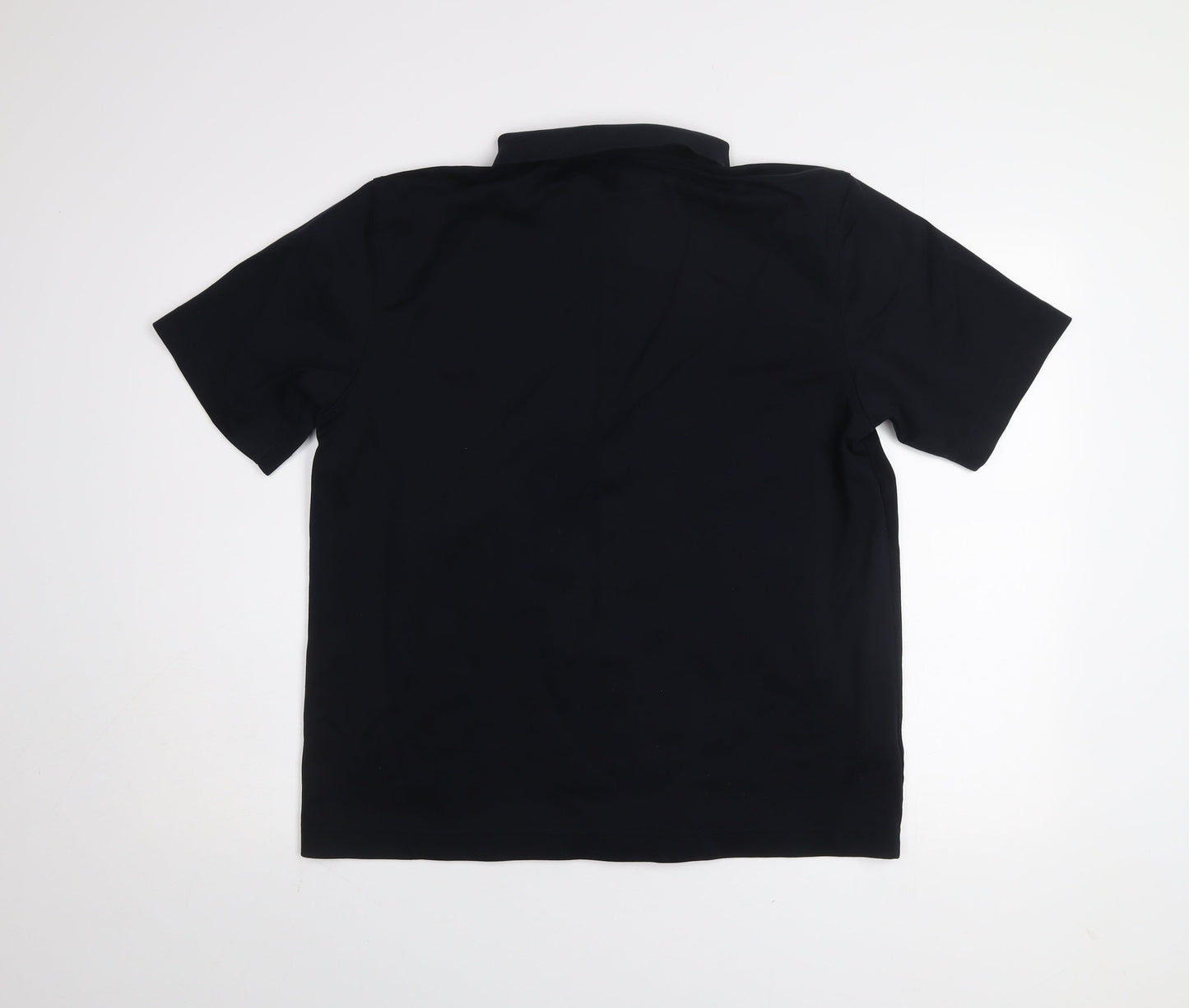 Fred Perry Men’s Black Cotton Short Sleeve Button-Up Shirt L