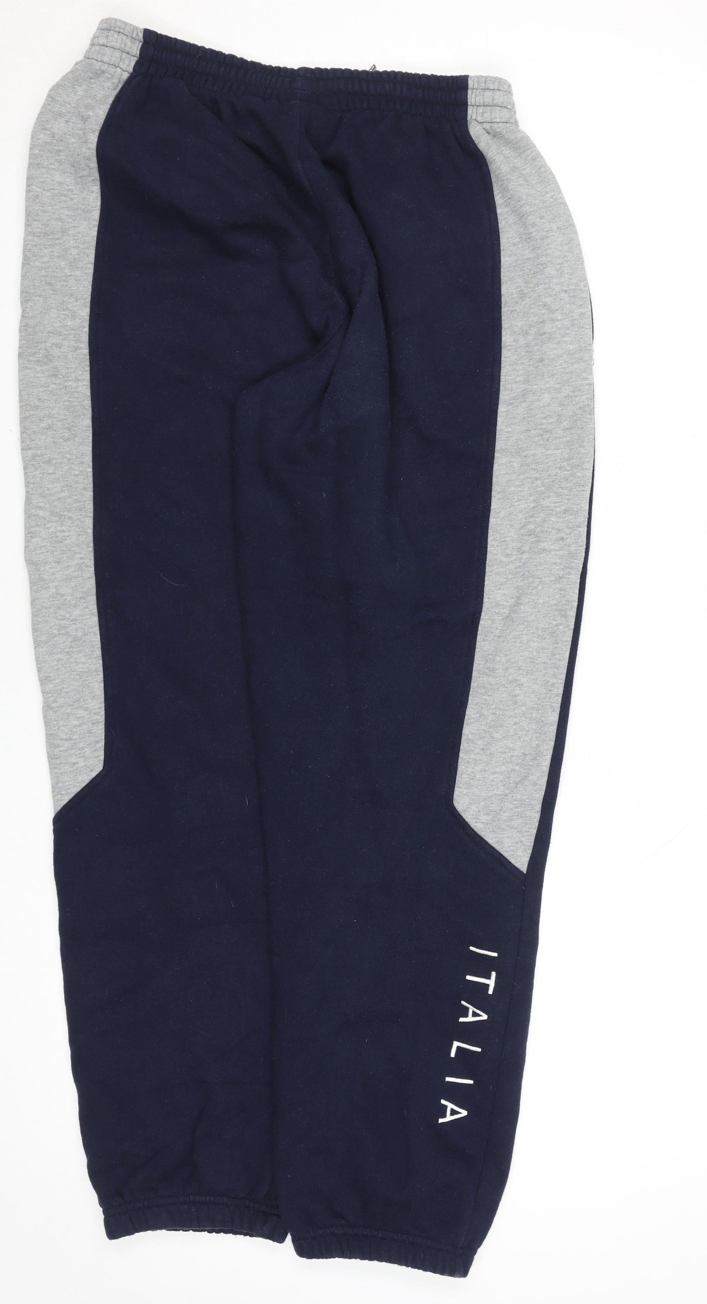 Fila Men's Navy Blue Small Jogger Sweatpants with Side Stripe