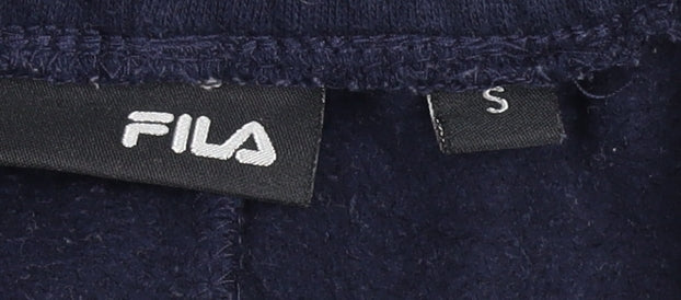 Fila Men's Navy Blue Small Jogger Sweatpants with Side Stripe