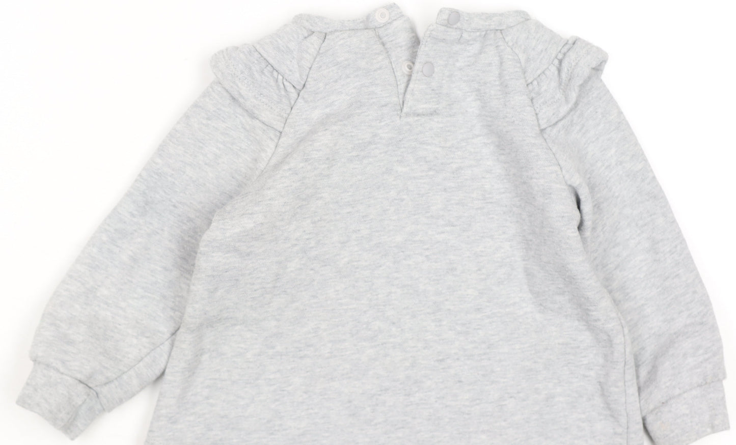 Nike Grey Animal Print Logo Long Sleeve Baby T-Shirt 18-24 Months