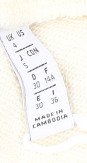 adidas Women's Beige Jogger Trousers Size 4 Cotton Blend