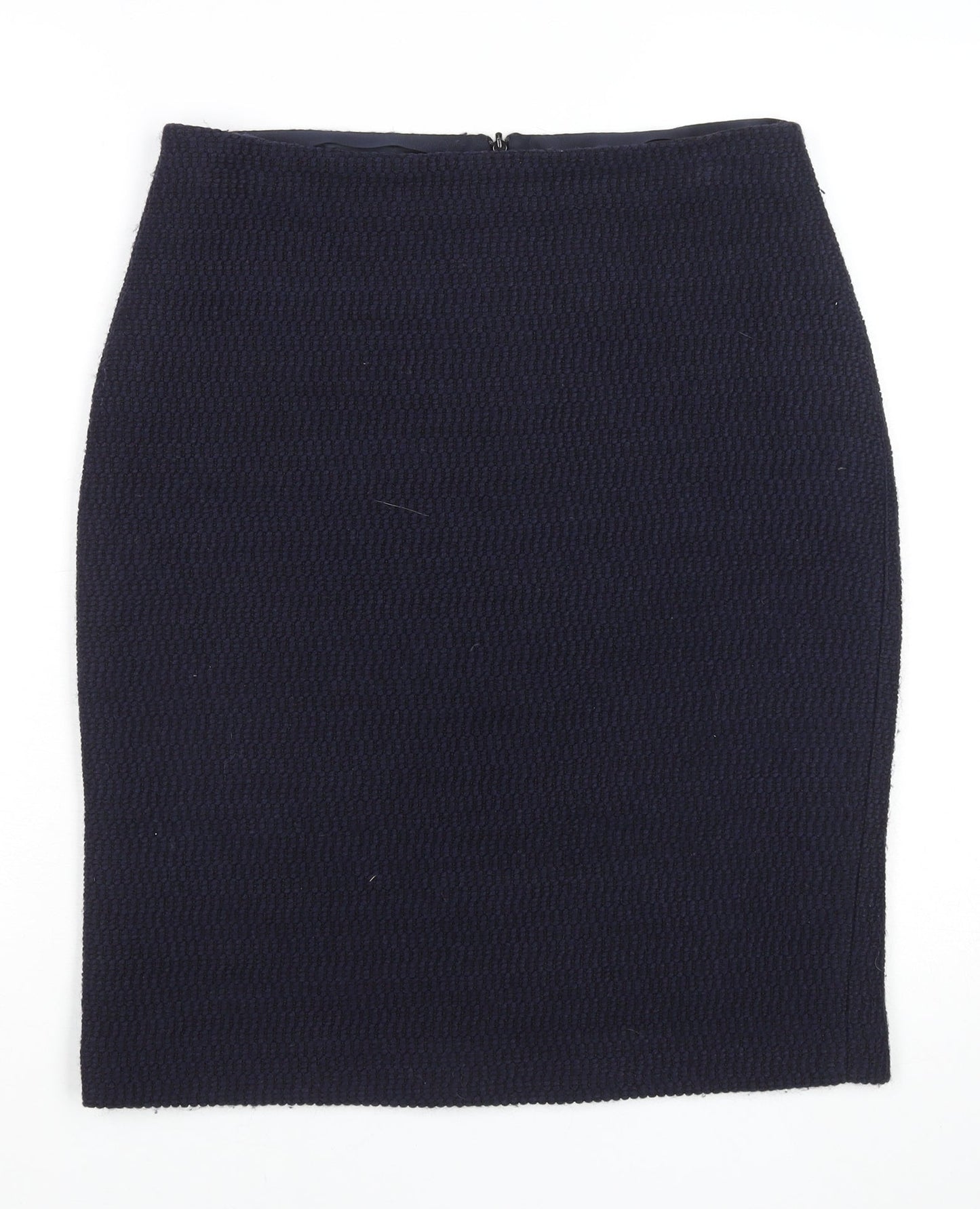 Paul Smith Women’s Blue Knee Length Pencil Skirt Size 16 Wool Blend