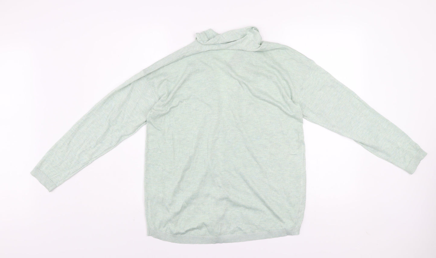 Dunnes Women’s Light Green Knit Long Sleeve Open Cardigan Size 12