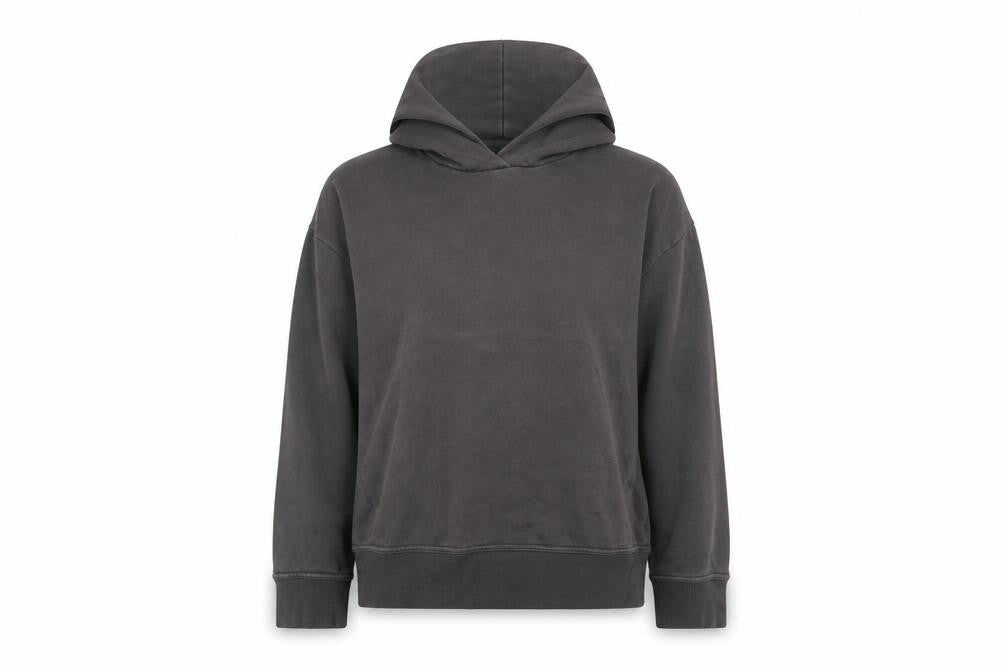 Zara Women Grey Cotton Blend Pullover Hoodie Medium