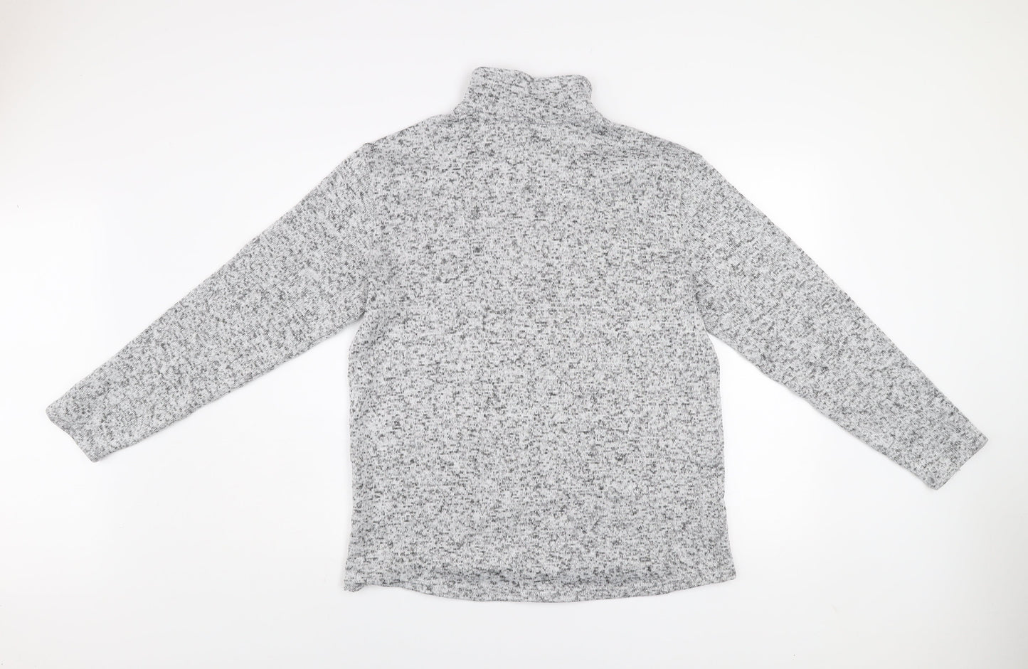 Atlas For Men Grey Fleece 1/4 Zip Pullover Sweatshirt Size M
