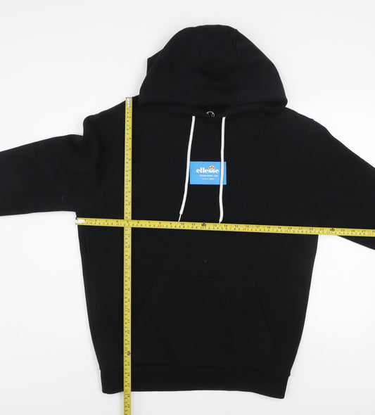Ellesse Men's Black Pullover Hoodie Size M Regular Fit Sweatshirt