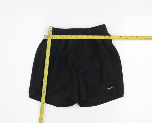 Nike Womens Black Small Polyester Running Shorts