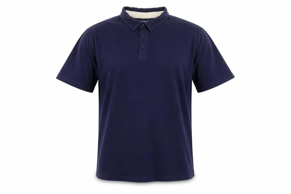 Goodsouls Men's Blue Cotton Polo Shirt Size XL Short Sleeve