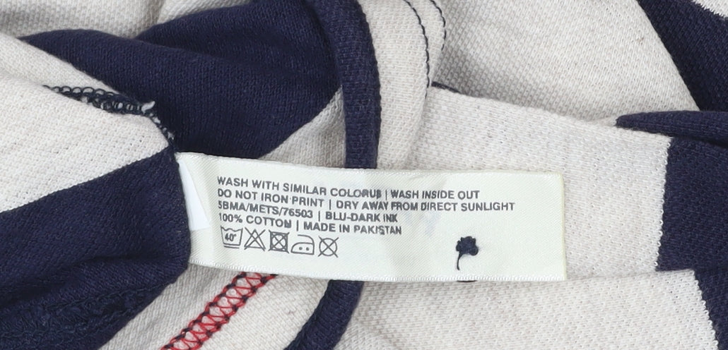 FatFace Men’s Multicoloured XL Striped Cotton Polo Shirt