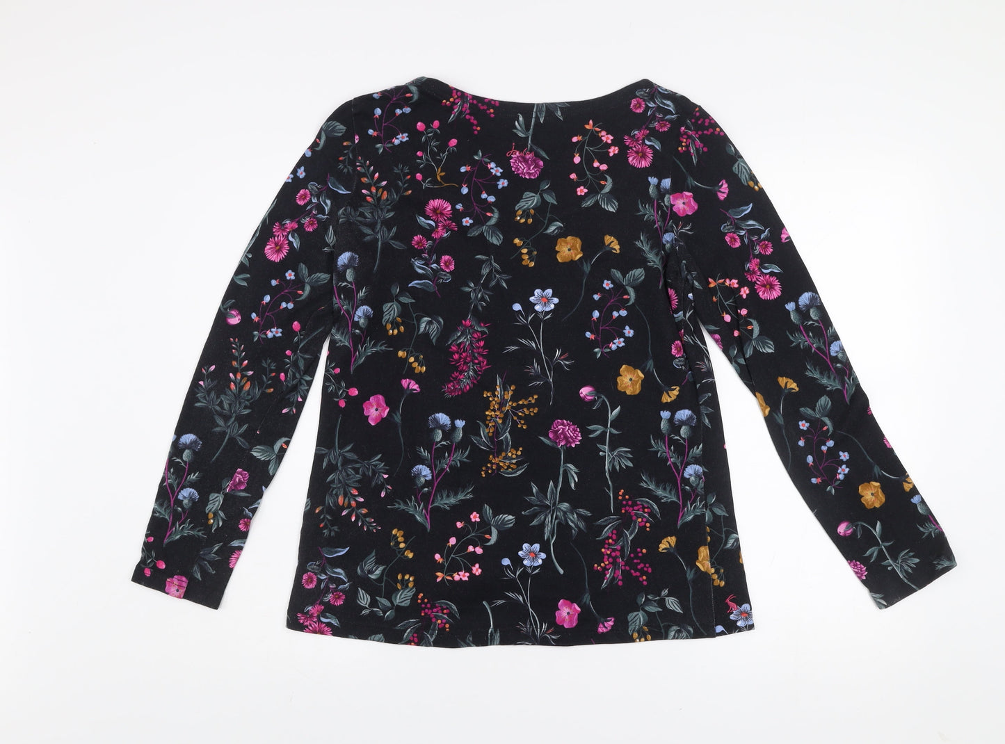 Joules Women's Multicoloured Floral Crew Neck Cotton Jumper UK 12