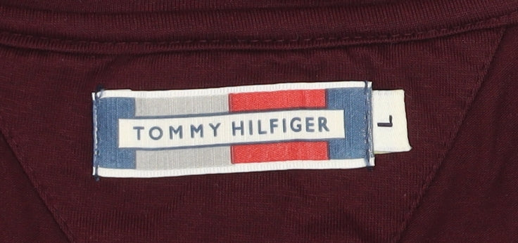 Tommy Hilfiger Men's Burgundy New York Graphic T-Shirt Size L