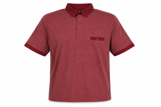 Pegasus Men’s Red Cotton Short Sleeve Polo Shirt Size M