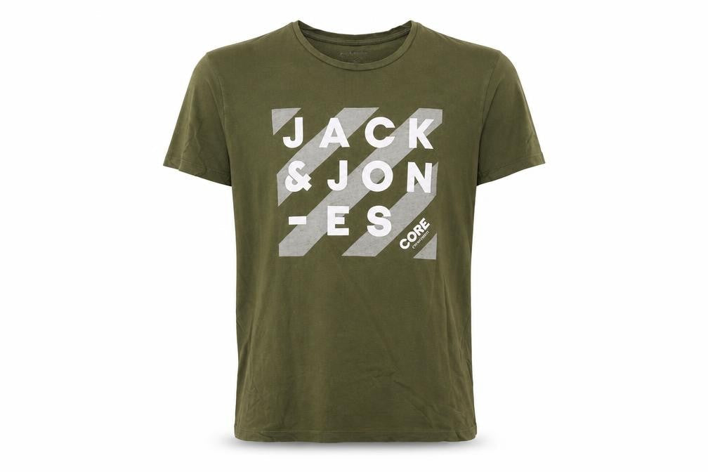 Mens UK Size M JACK & JONES Green  Cotton T-Shirt