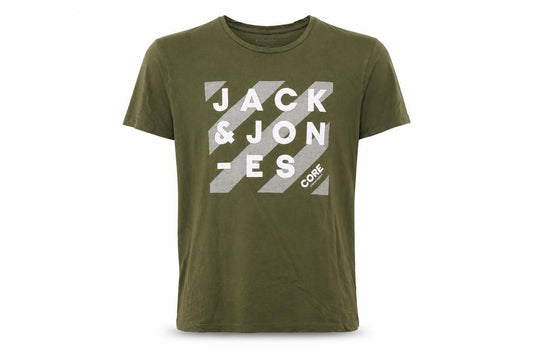 Mens UK Size M JACK & JONES Green  Cotton T-Shirt