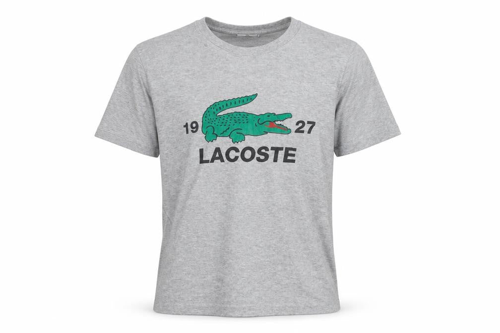 Mens UK Size S Lacoste Grey  Cotton T-Shirt