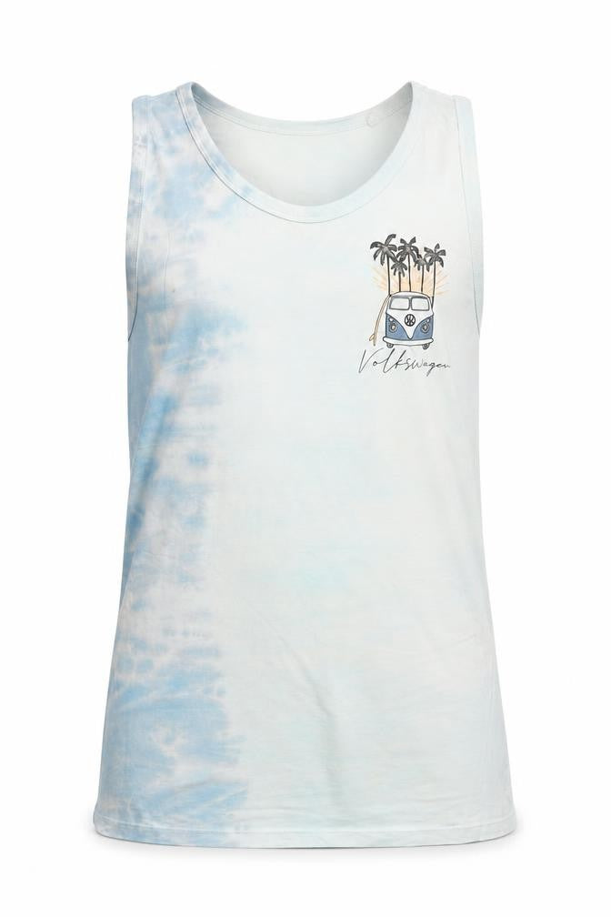 Next Men’s Blue Tie-Dye Volkswagen Sleeveless Top M