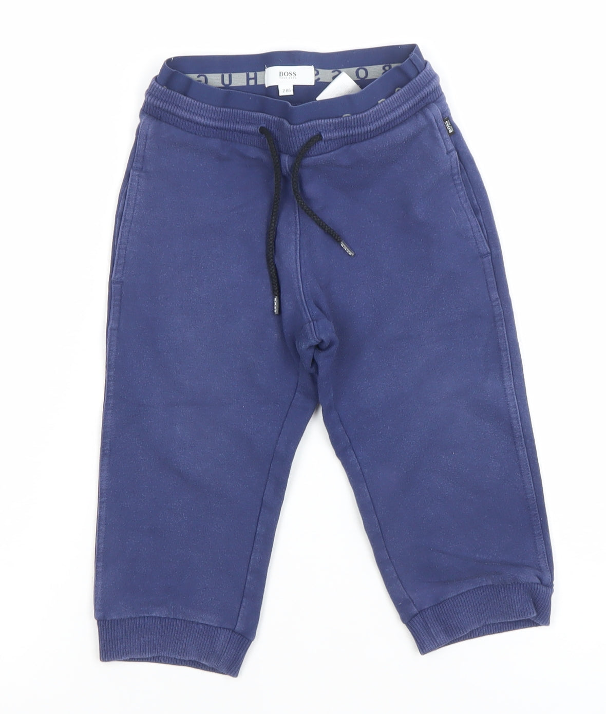 Hugo Boss Boys Blue Jogger Sweatpants 2 Years Cotton Blend
