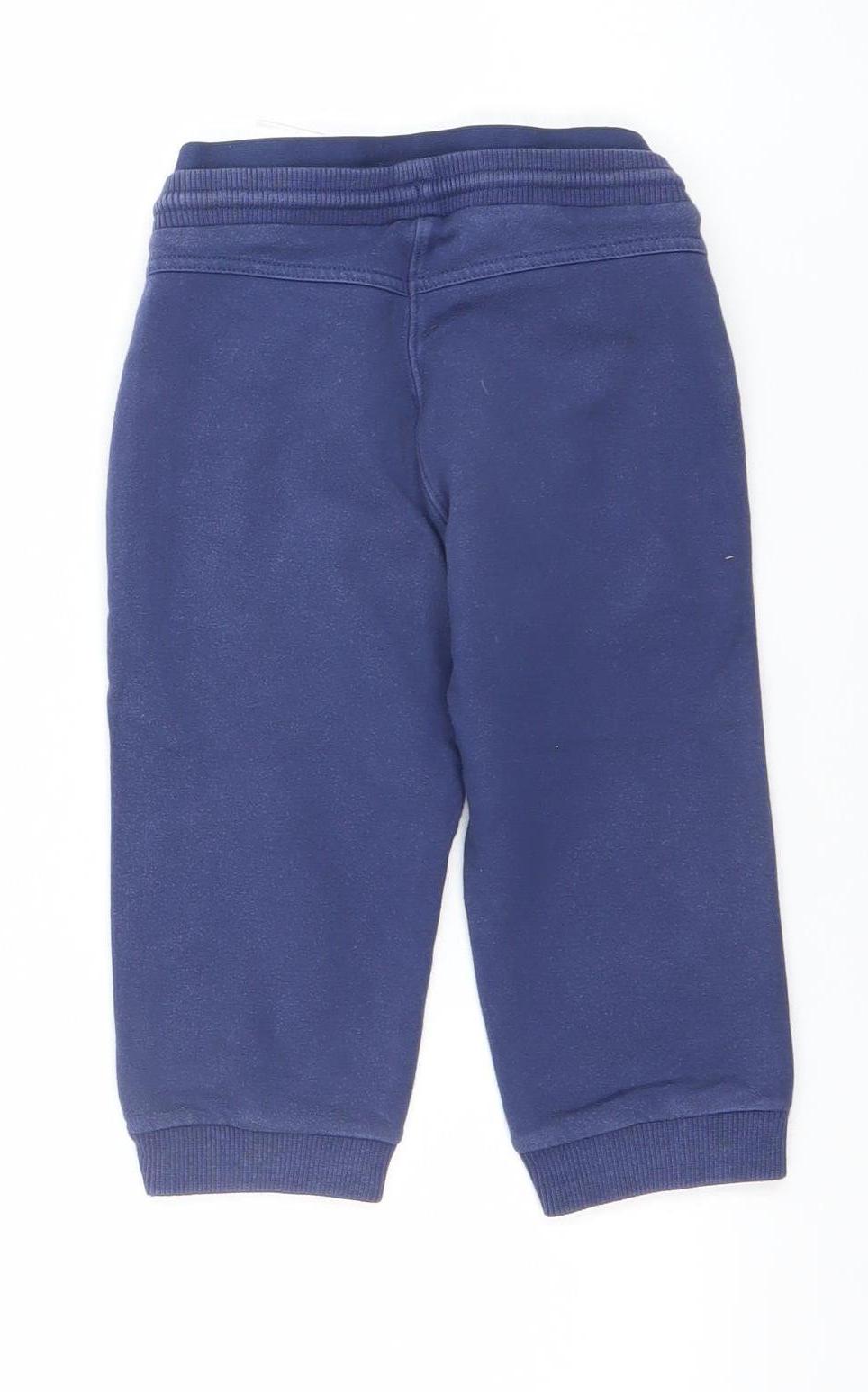 Hugo Boss Boys Blue Jogger Sweatpants 2 Years Cotton Blend