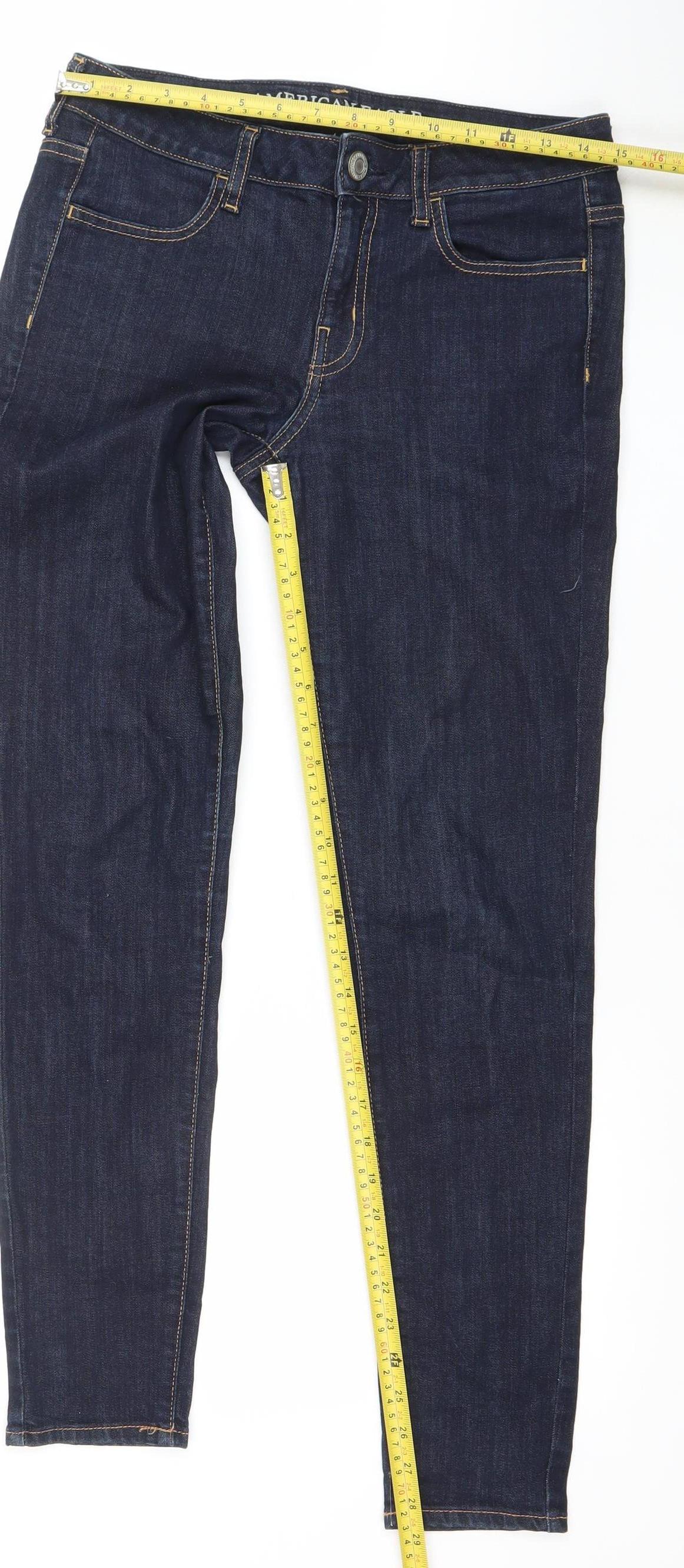 American Eagle Outfitters Women's Blue Size 8 Skinny Stretch Jeans