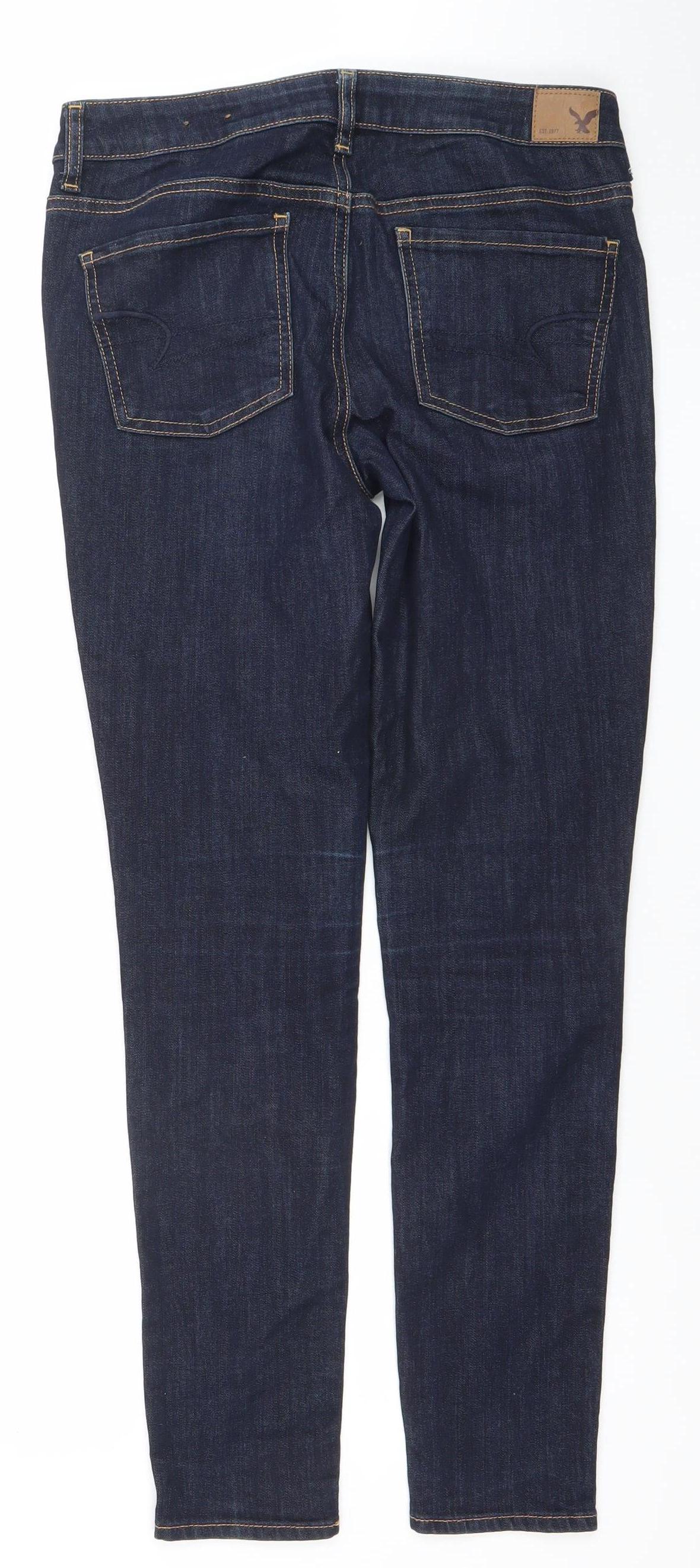 American Eagle Outfitters Women's Blue Size 8 Skinny Stretch Jeans