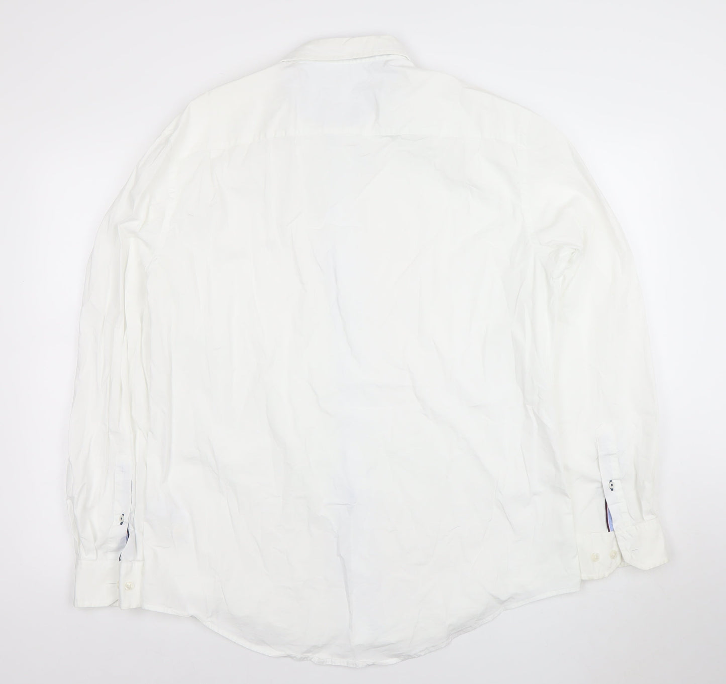 Tommy Hilfiger Men's White Stretch Button-Up Shirt XL Long Sleeve