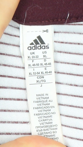 Adidas Men's Red XL Full Zip Training Sweatshirt