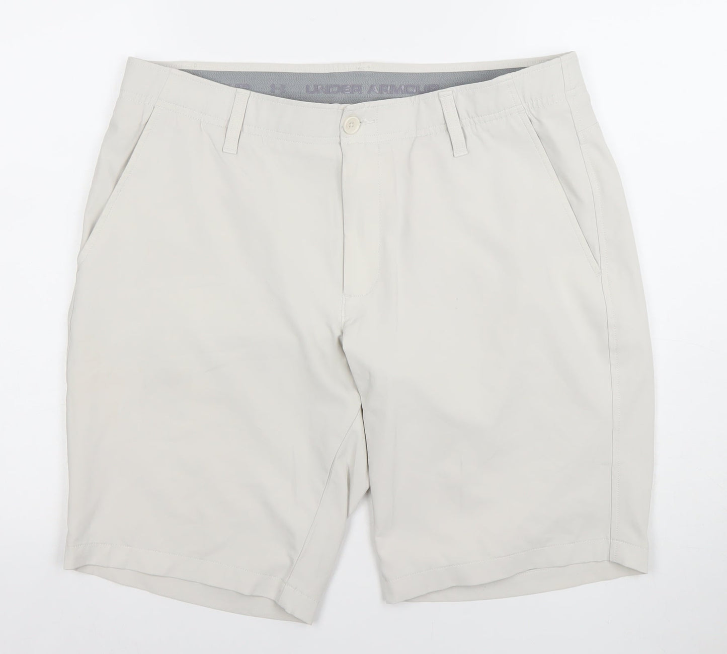Under Armour Men's Beige Chino Shorts 36 Regular Fit Quick Dry