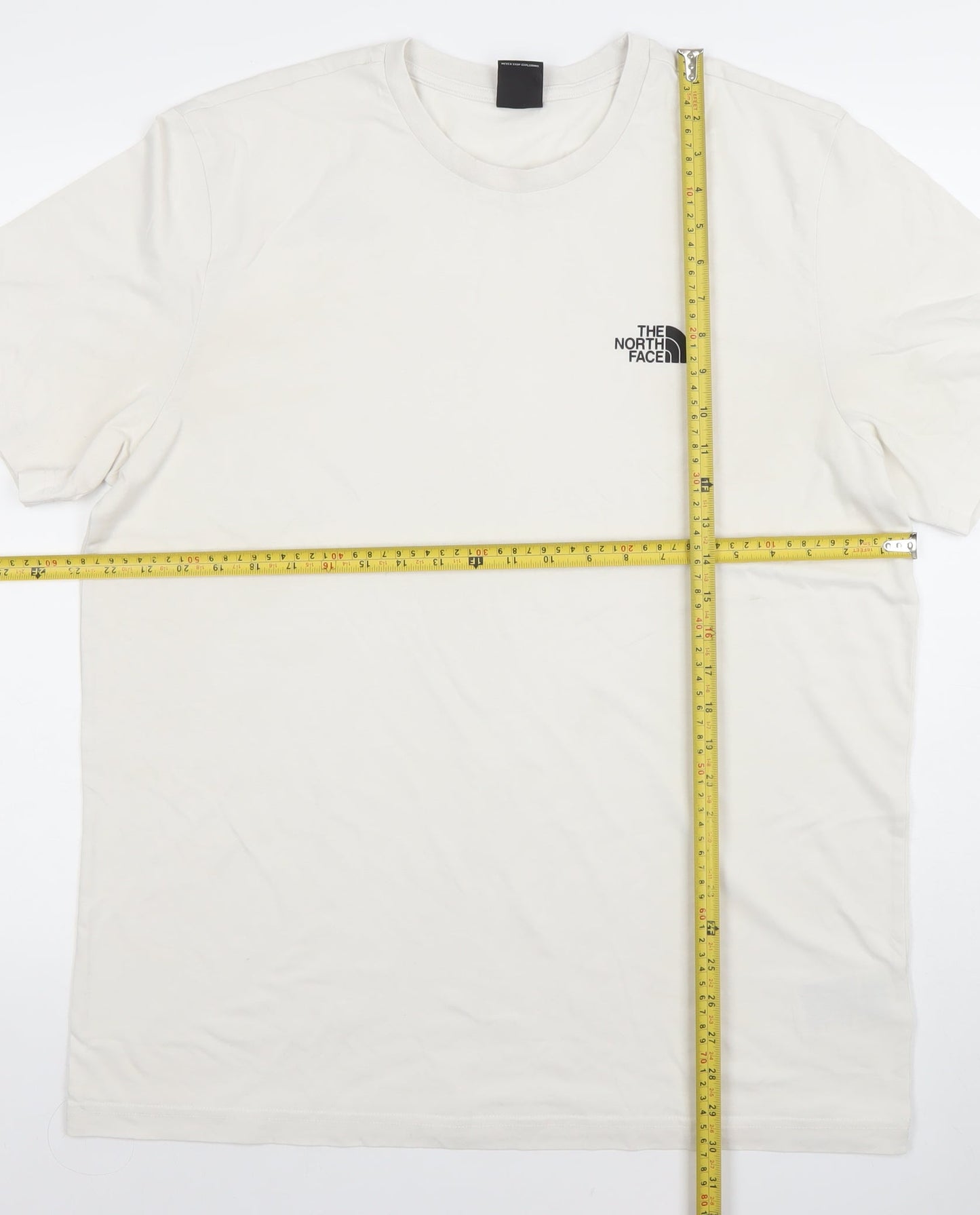 The North Face Men's Ivory XL Short Sleeve Cotton Blend T-Shirt