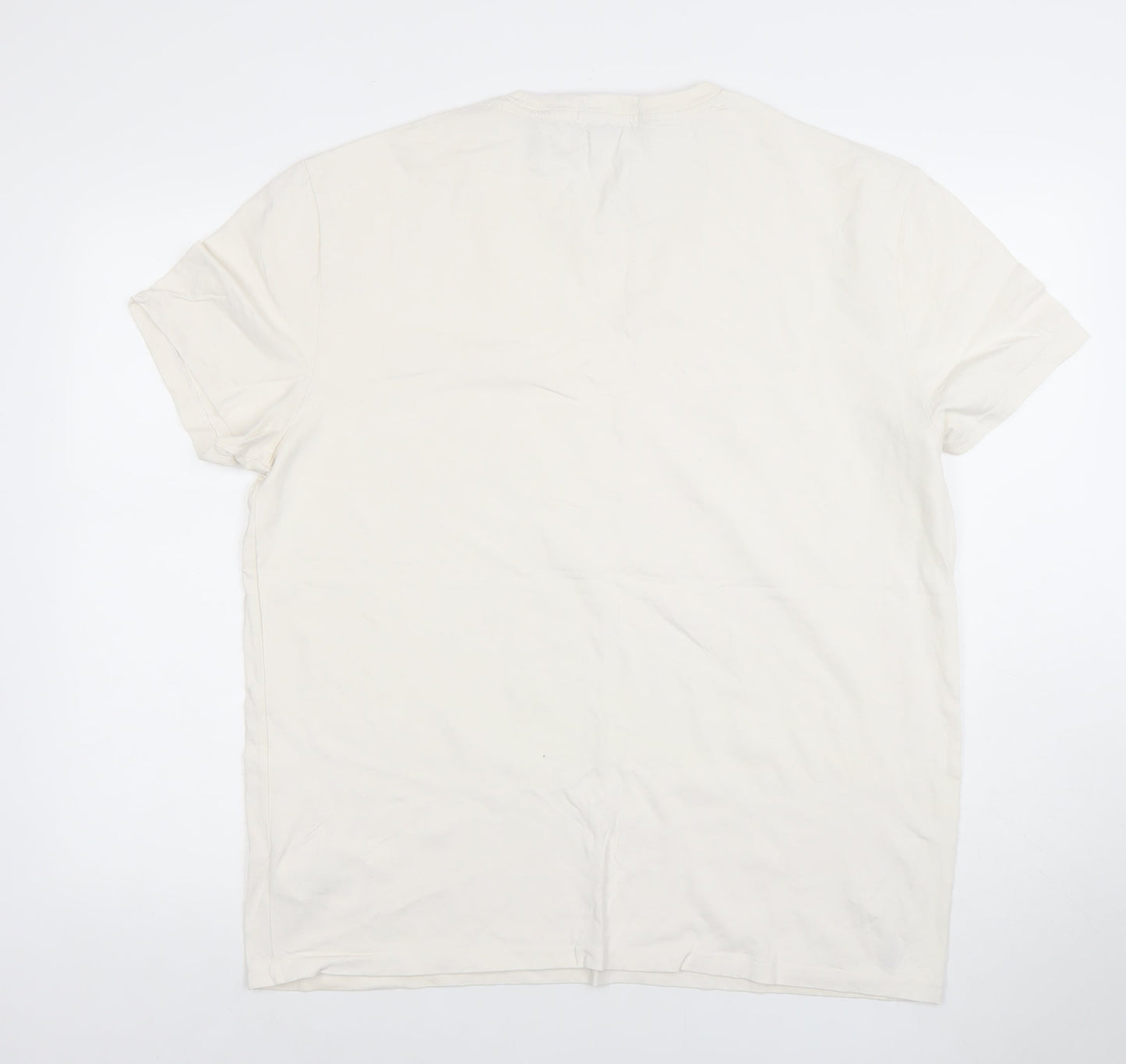 Ralph Lauren Men’s Ivory Classic Fit Cotton T-Shirt L