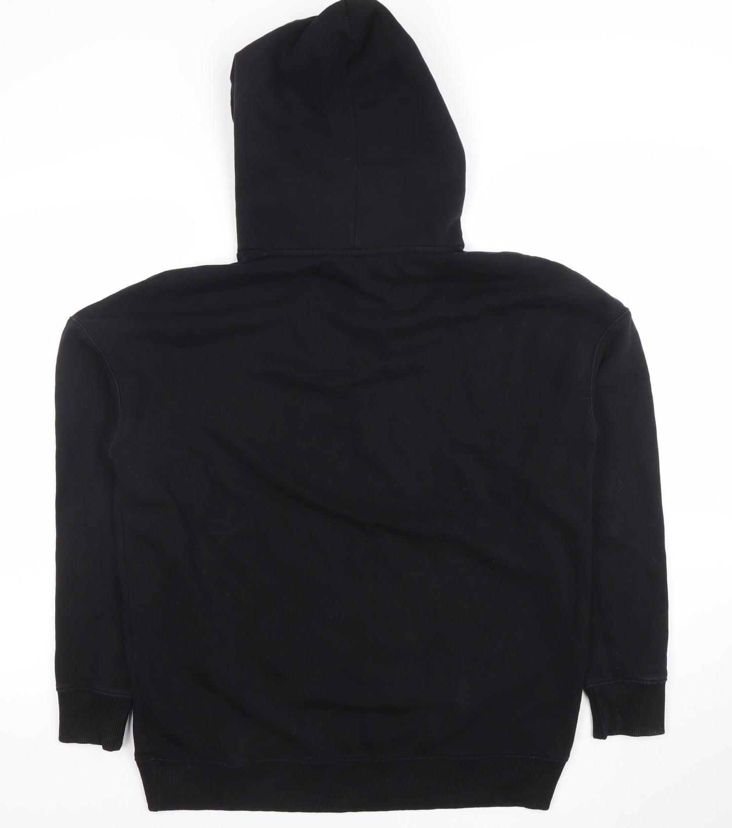 Very Women’s Black Cotton Blend Pullover Hoodie Size 14