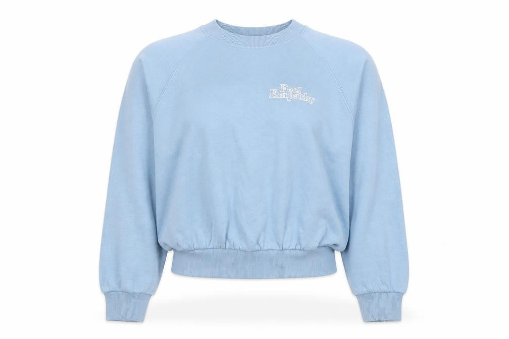 H&M Divided Women Blue XS Pullover Sweatshirt 'Feel Empathy'