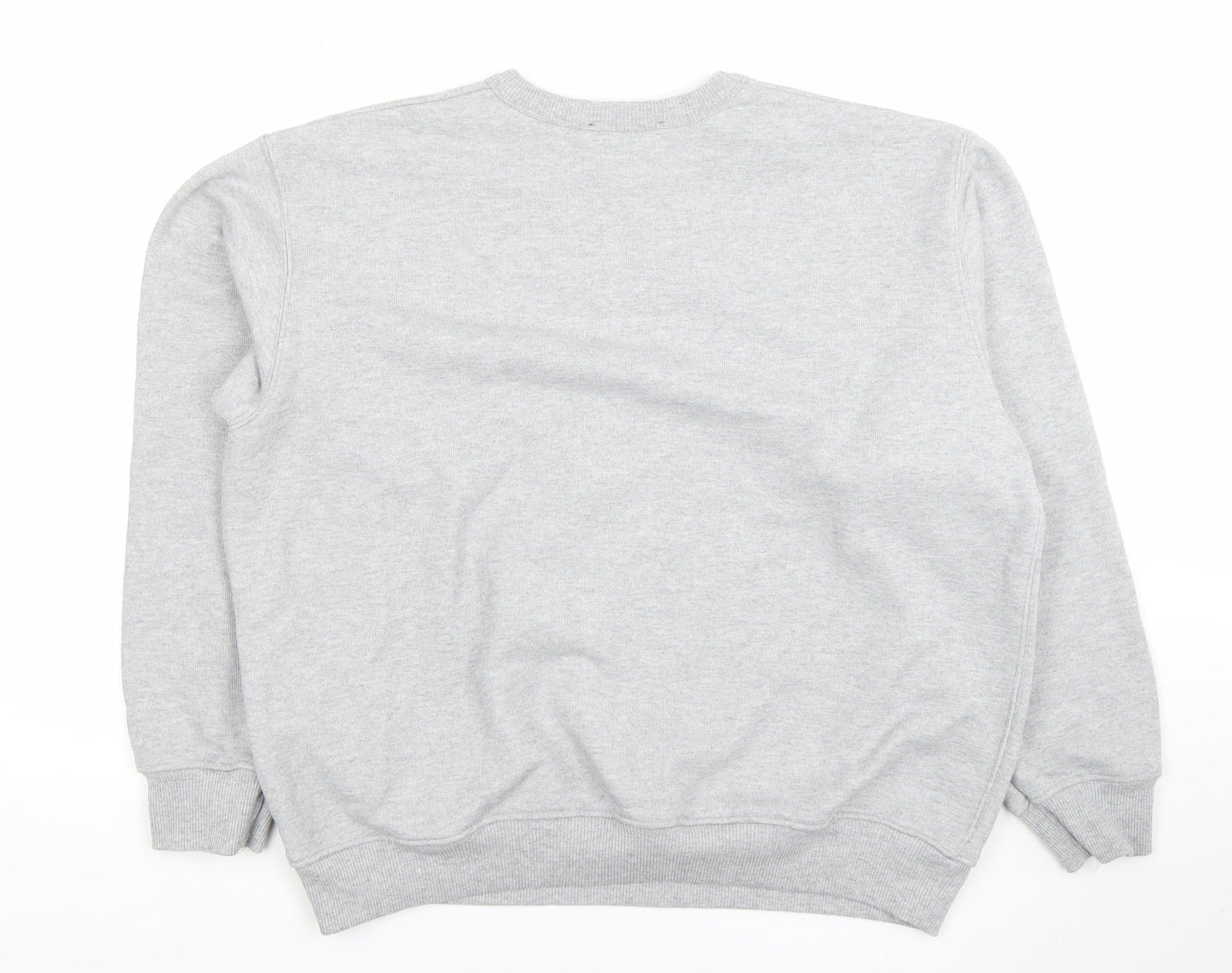 Zara Men’s Grey Cotton Blend Pullover Sweatshirt Size S
