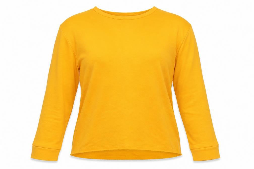 Zara Trafaluc Womens Yellow Pullover Sweatshirt Size S Long Sleeve