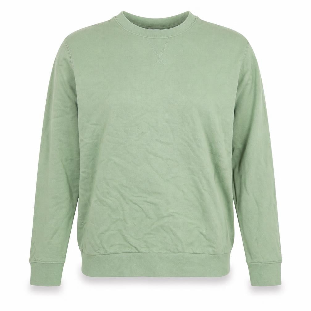 Celio Women Khaki Green Crew Neck Pullover Sweatshirt Size M