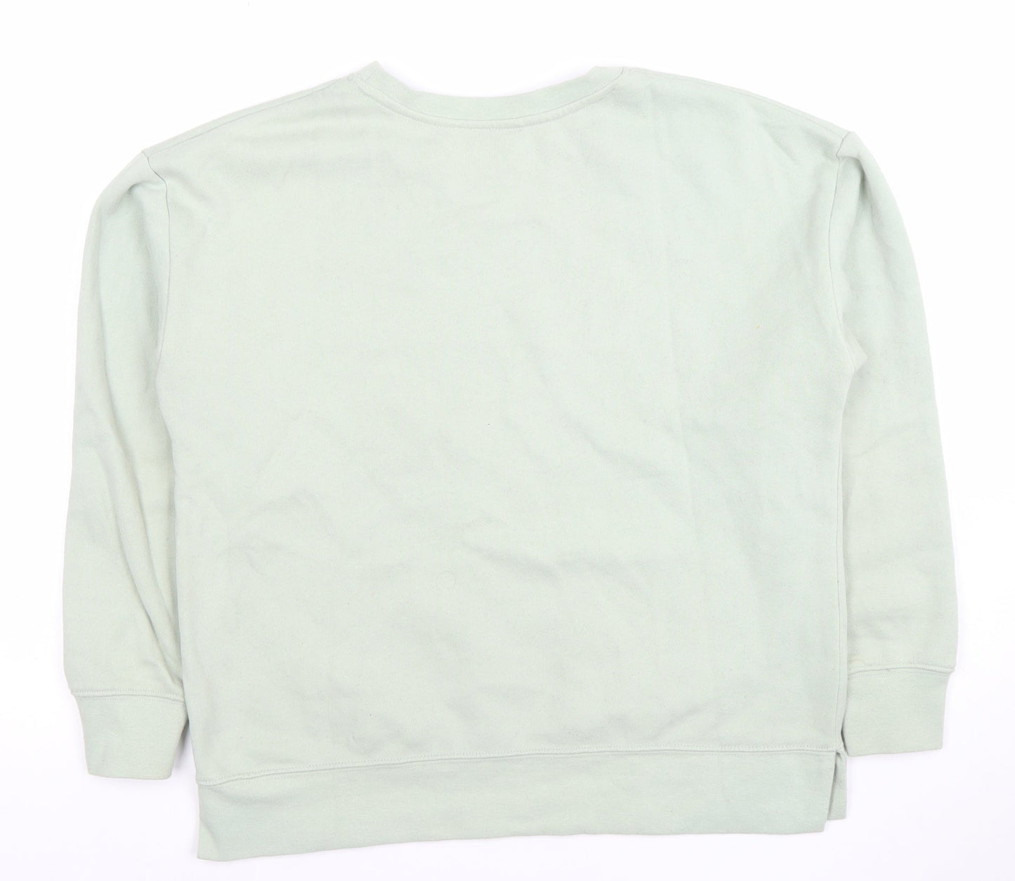Dunnes Women’s Light Green Crew Neck Pullover Sweatshirt Size S