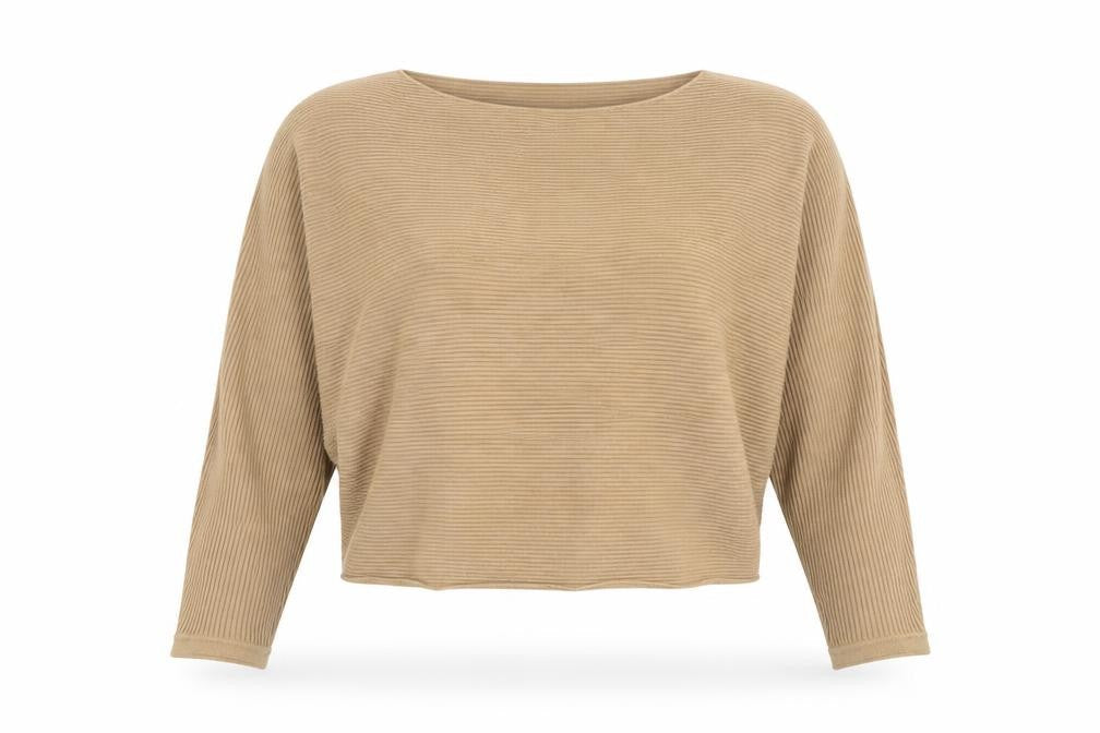 Womens UK XS Relaxed Abercrombie & Fitch Beige Pullover Tight-Knit