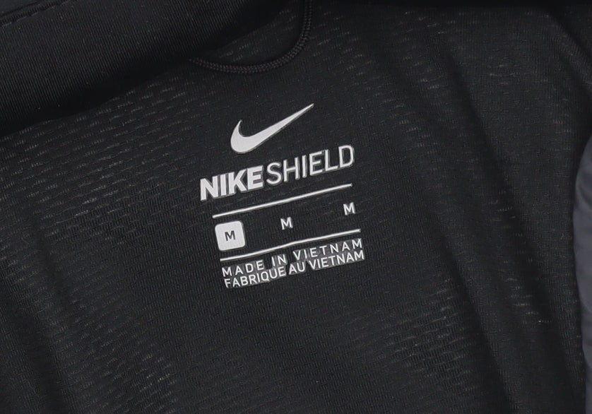Nike Womens Black Medium Shield Windbreaker Softshell Jacket