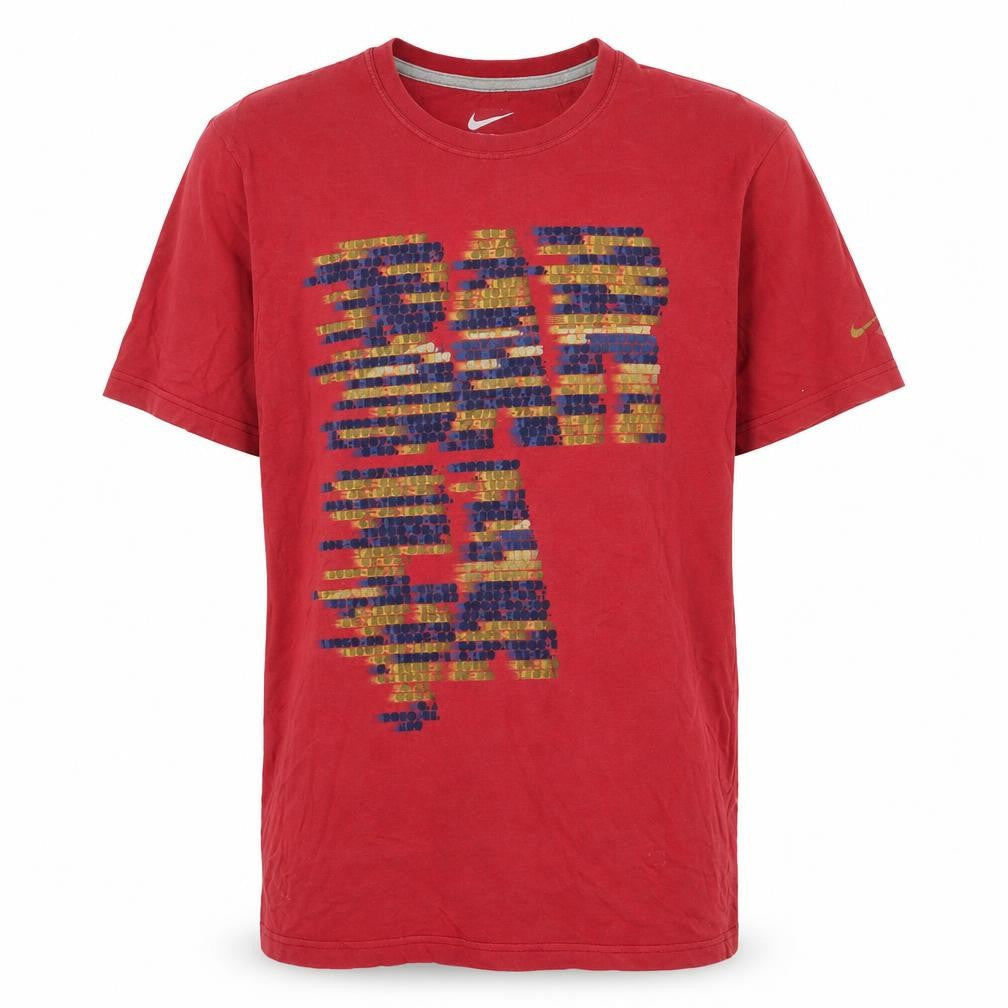 Mens UK Size L Nike Red  Cotton T-Shirt
