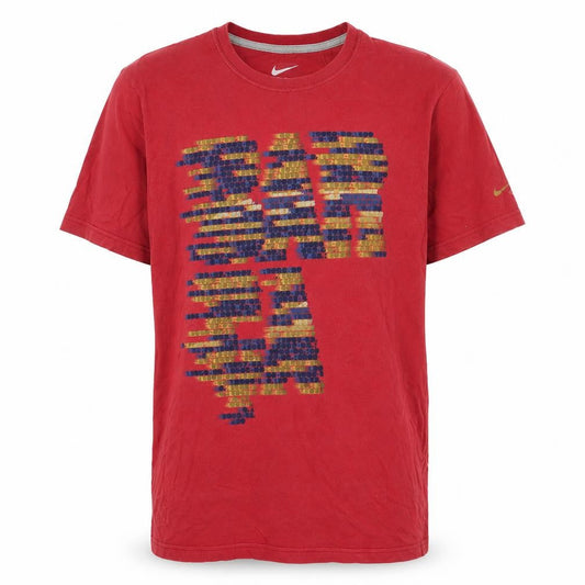Mens UK Size L Nike Red  Cotton T-Shirt