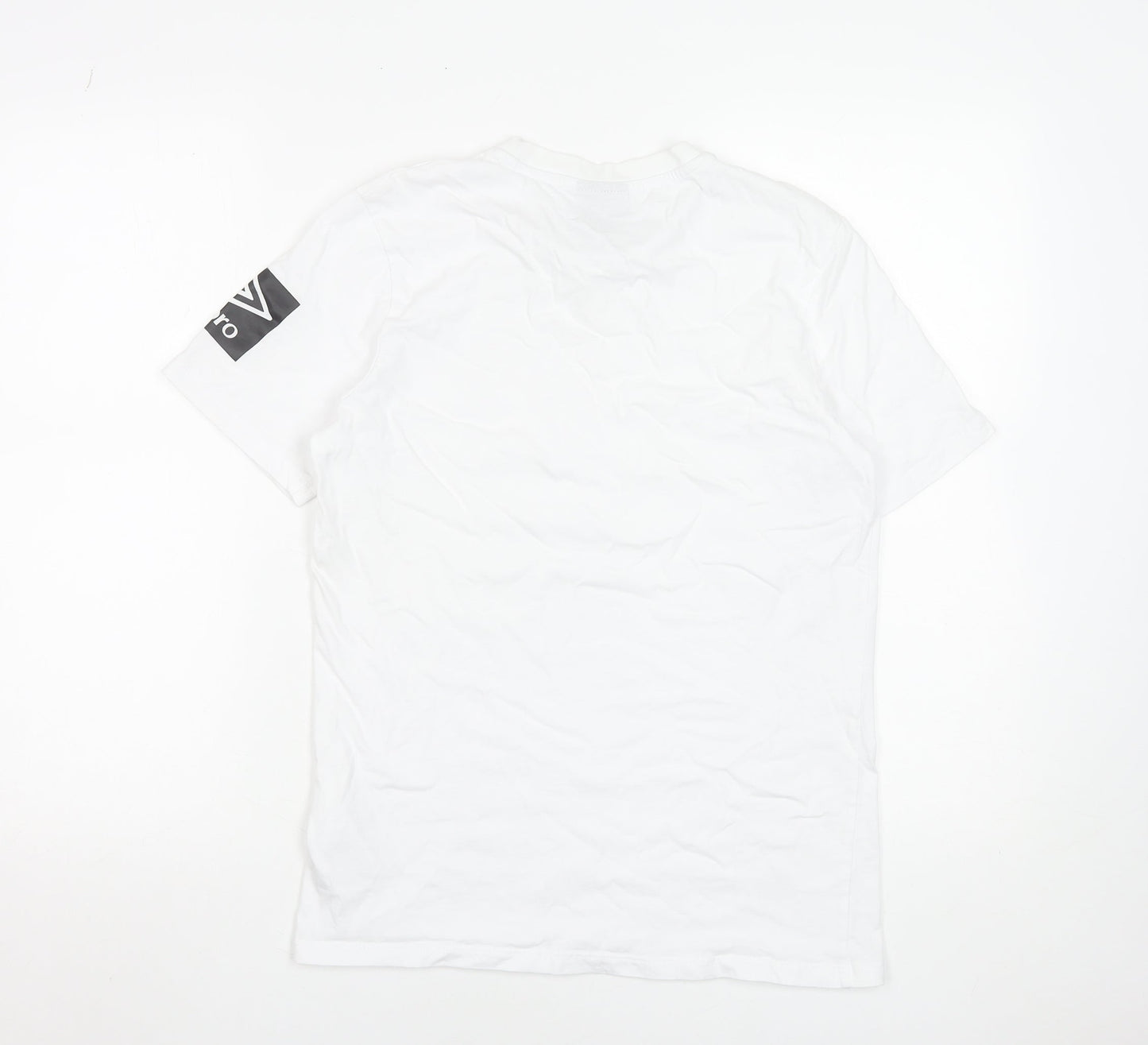 Umbro Men's White Crew Neck Short Sleeve Cotton T-Shirt Size M