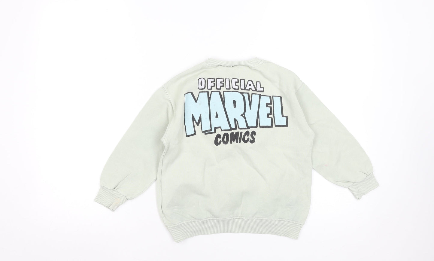 Zara Boys Green Marvel Comics Pullover Sweatshirt 5 Years
