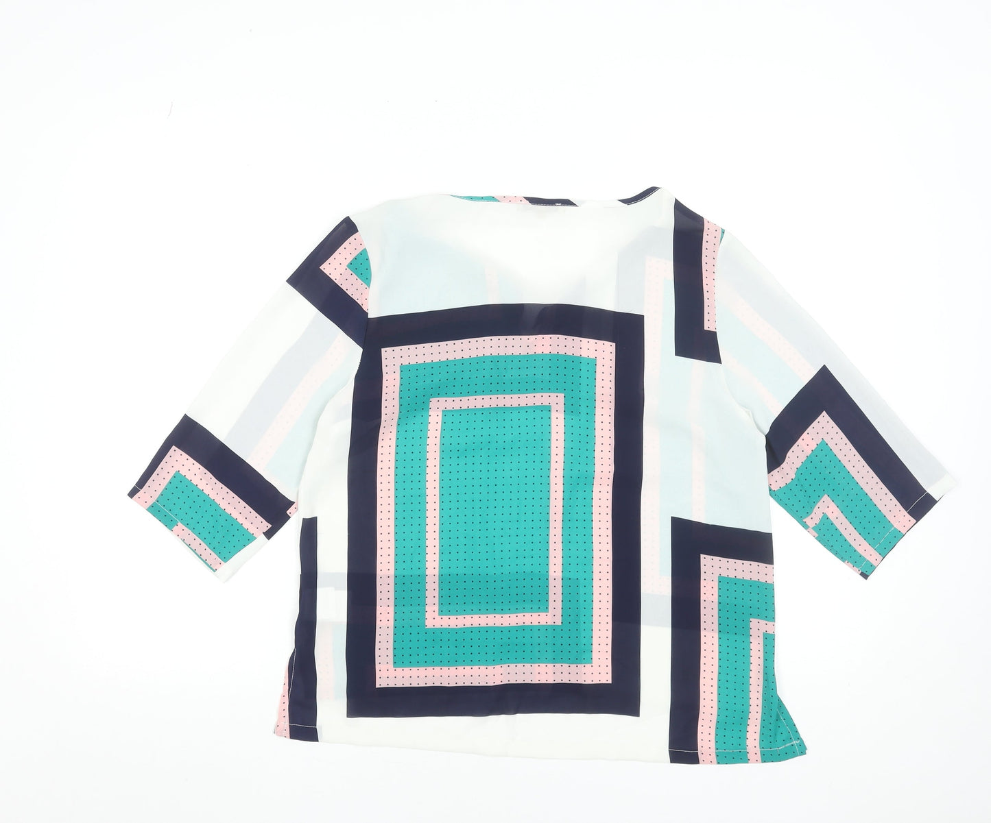 Sweet Miss Women's Multicoloured Geometric Tunic Blouse Size S