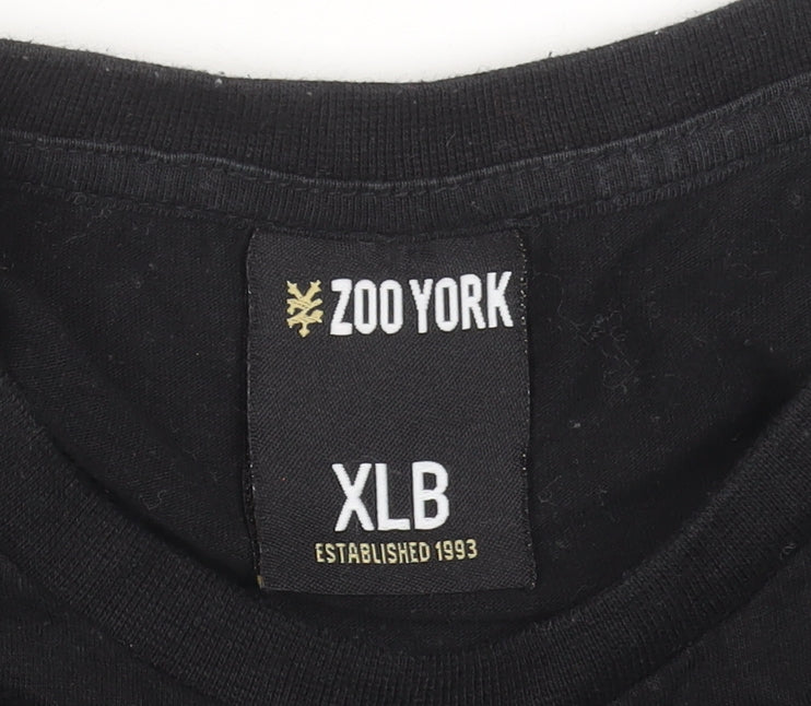 Zoo York Boys Black XLB Short Sleeve Graphic T-Shirt