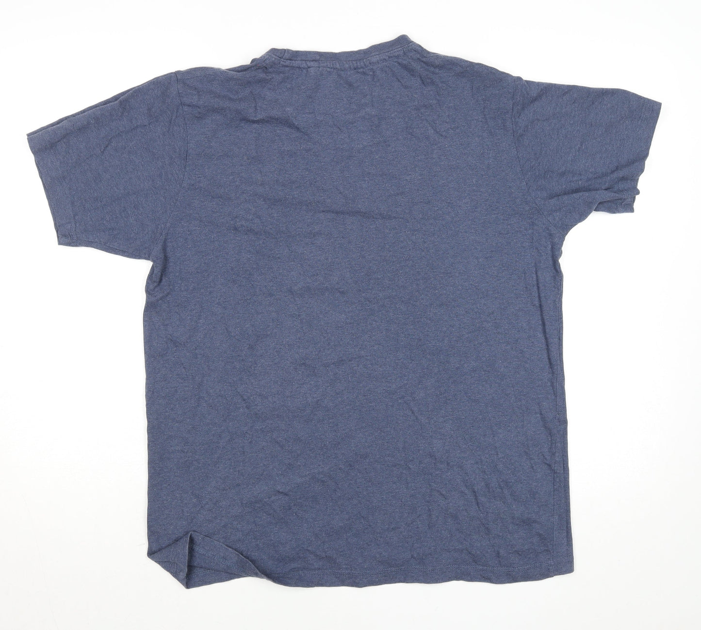 Diesel Men's Blue XL Vintage Varsity Denim Cotton T-Shirt