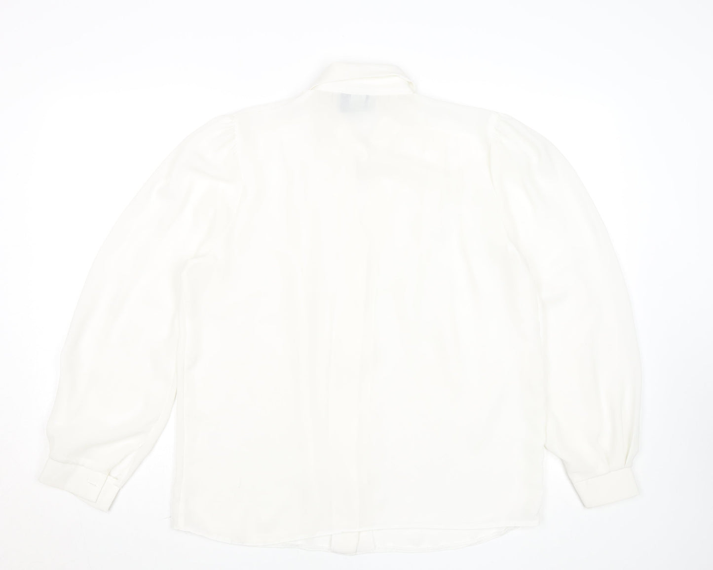 Rafale London Women's Ivory Embroidered Long Sleeve Blouse S