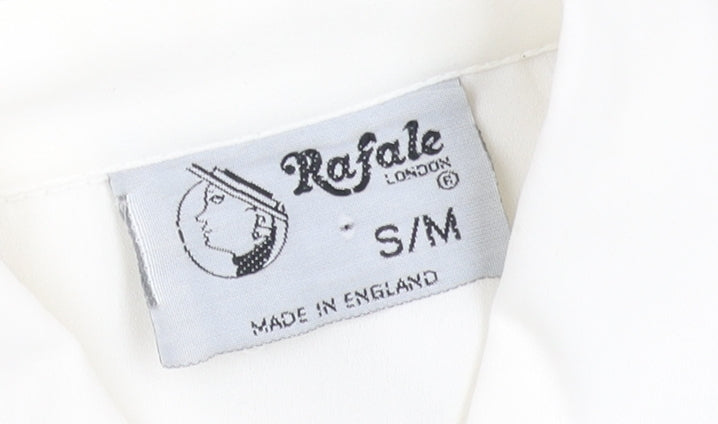 Rafale London Women's Ivory Embroidered Long Sleeve Blouse S