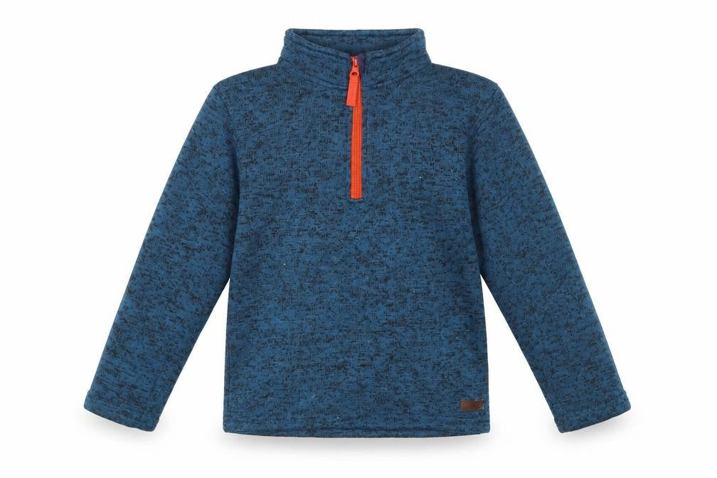 Hi Gear Boys Blue 1/4 Zip Fleece Jacket 7-8 Years Polyester Outdoor Layer