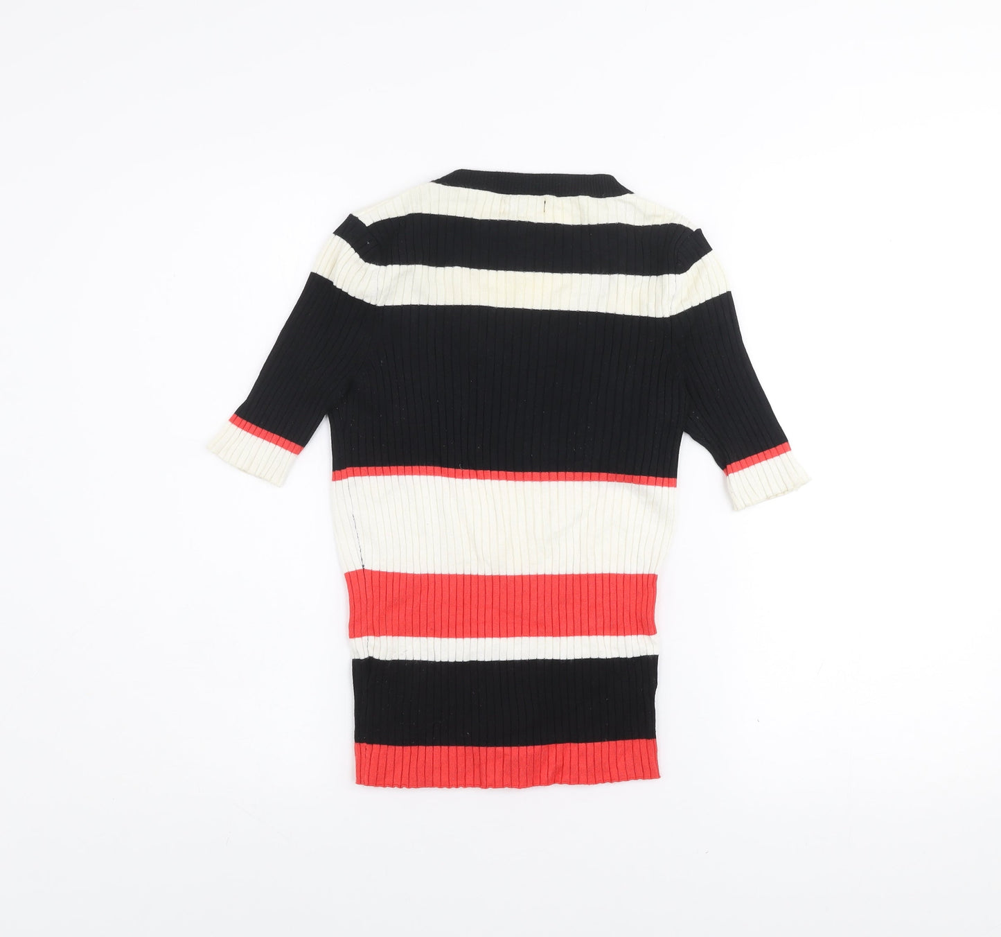 River Island Women’s Multicoloured Striped Knit Top Size 8