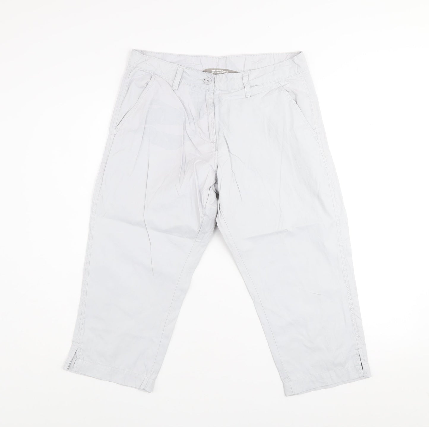 Mountain Warehouse Women’s Grey Capri Trousers Size 10 Lightweight Casual